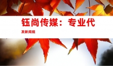 钰尚传媒：专业代发新闻稿，助力媒体发稿、软文营销、网络推广、品牌软文发布